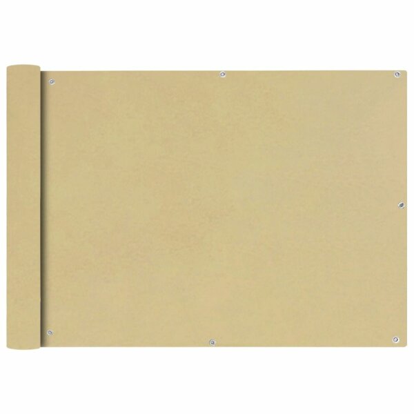 vidaXL Balkonsichtschutz Oxfordgewebe 75x600 cm Beige