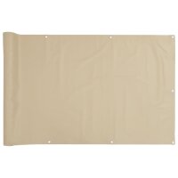 vidaXL Balkonsichtschutz Oxfordgewebe 90x400 cm Beige