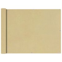 vidaXL Balkonsichtschutz Oxfordgewebe 90x600 cm Beige