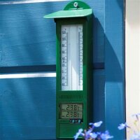 Nature Garten Min-Max-Thermometer Digital 9,5 x 2,5 x 24 cm