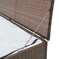 vidaXL Garten-Aufbewahrungsbox Braun 120x50x60 cm Poly Rattan