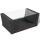 vidaXL 4-tlg. Garten-Lounge-Set mit Auflagen Poly Rattan Schwarz