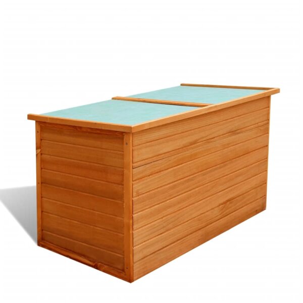 vidaXL Garten-Aufbewahrungsbox 126x72x72 cm Holz