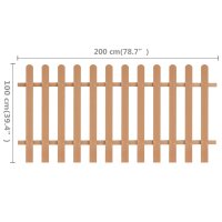 vidaXL Lattenzaun WPC 200 x 100 cm