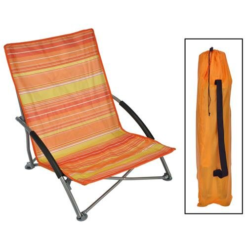 HI Strandstuhl Klappbar Orange 65 &times; 55 &times; 25/65 cm