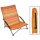 HI Strandstuhl Klappbar Orange 65 &times; 55 &times; 25/65 cm