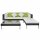 vidaXL 4-tlg. Garten-Lounge-Set mit Auflagen Poly Rattan Braun