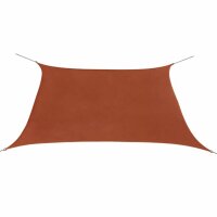 vidaXL Sonnensegel Oxfordgewebe Quadratisch 2 x 2 m Terracotta