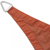 vidaXL Sonnensegel Oxfordgewebe Quadratisch 2 x 2 m Terracotta