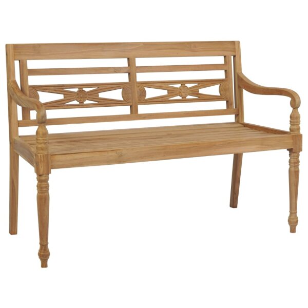 vidaXL Batavia Gartenbank 120 cm Teak