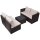 vidaXL 5-tlg. Garten-Lounge-Set mit Auflagen Poly Rattan Braun