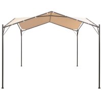 vidaXL Pavilion Partyzelt Überdachung 3x3 m Stahl Beige