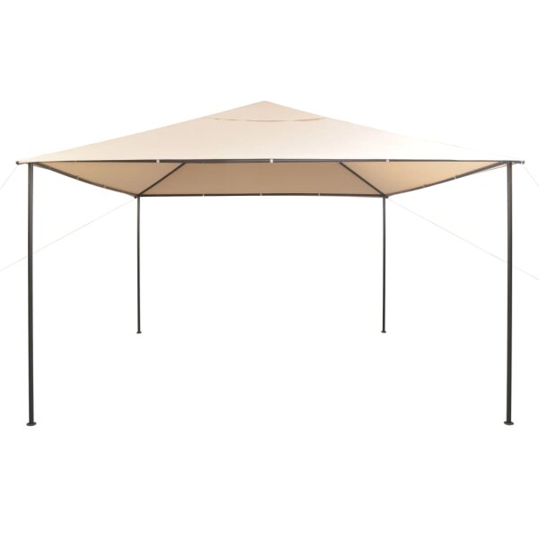 vidaXL Pavilion Partyzelt &Uuml;berdachung 4x4 m Stahl Beige