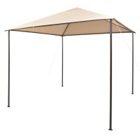 vidaXL Pavilion Partyzelt &Uuml;berdachung 3x3 m Stahl Beige