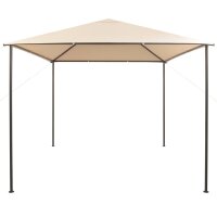 vidaXL Pavilion Partyzelt Überdachung 3x3 m Stahl Beige