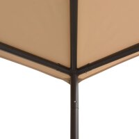 vidaXL Pavilion Partyzelt &Uuml;berdachung 3x3 m Stahl Beige