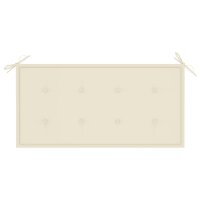 vidaXL Gartenbank-Auflage Creme 100x50x3 cm Oxford-Gewebe