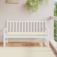 vidaXL Gartenbank-Auflage Creme 150x50x3 cm Oxford-Gewebe