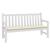 vidaXL Gartenbank-Auflage Creme 150x50x3 cm Oxford-Gewebe