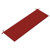 vidaXL Gartenbank-Auflage Rot 150x50x3 cm Oxford-Gewebe