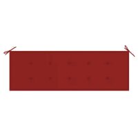 vidaXL Gartenbank-Auflage Rot 150x50x3 cm Oxford-Gewebe