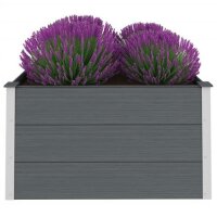 vidaXL Garten-Hochbeet WPC 100 x 100 x 54 cm Grau