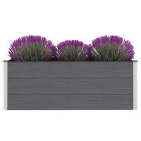 vidaXL Garten-Hochbeet WPC 150 x 50 x 54 cm Grau