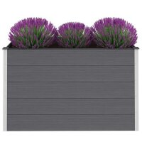 vidaXL Garten-Hochbeet WPC 150 x 50 x 91 cm Grau