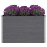 vidaXL Garten-Hochbeet WPC 150x100x91 cm Grau