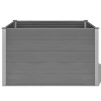 vidaXL Garten-Hochbeet WPC 150x100x91 cm Grau