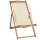 vidaXL Liegestuhl Teak 56&times;105&times;96 cm Creme