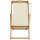 vidaXL Liegestuhl Teak 56&times;105&times;96 cm Creme