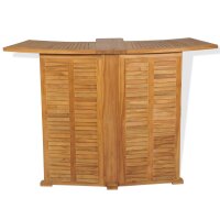 vidaXL 3-tlg. Bistro-Set mit Klappst&uuml;hlen Massivholz Teak