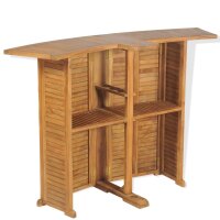 vidaXL 3-tlg. Bistro-Set mit Klappst&uuml;hlen Massivholz Teak