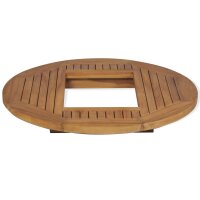 vidaXL Bierkastentisch Teak 70 cm