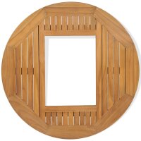 vidaXL Bierkastentisch Teak 70 cm