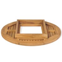 vidaXL Bierkastentisch Teak 70 cm