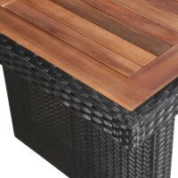 vidaXL Garten-Esstisch Poly Rattan und Massivholz 240 x...