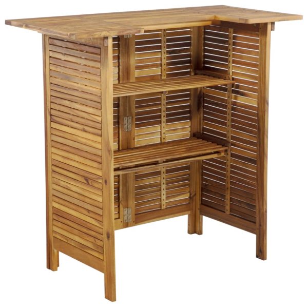 vidaXL Stehtisch 110x50x105 cm Akazienholz Massiv