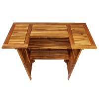 vidaXL Stehtisch 110x50x105 cm Akazienholz Massiv