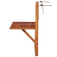 vidaXL Hängender Balkontisch 64,5x44x80 cm...