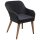 vidaXL Gartenstühle mit Polstern 2 Stk. Poly Rattan Schwarz