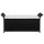 vidaXL Truhenbank mit Polster 138 cm Poly Rattan Schwarz