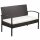 vidaXL 5-tlg. Garten-Lounge-Set mit Auflagen Poly Rattan Braun