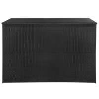 vidaXL Gartenbox Schwarz 150x100x100 cm Poly Rattan