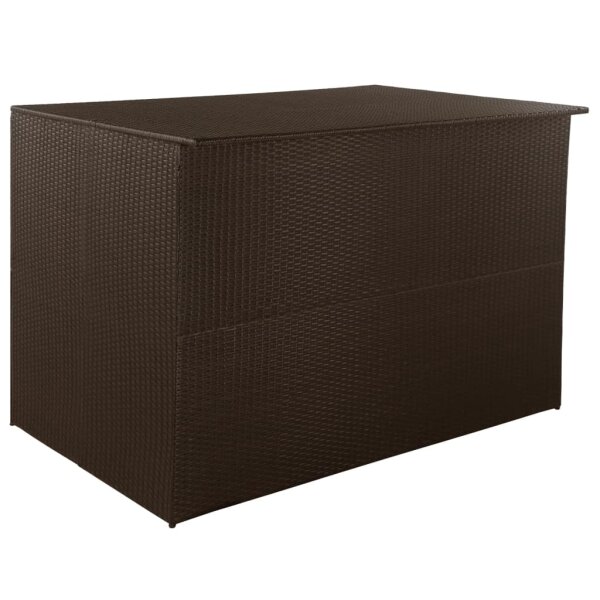 vidaXL Gartenbox Braun 150x100x100 cm Poly Rattan