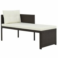 vidaXL 4-tlg. Garten-Lounge-Set Poly Rattan Braun