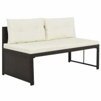 vidaXL 4-tlg. Garten-Lounge-Set Poly Rattan Braun