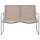 vidaXL 4-tlg. Garten-Lounge-Set Stoff und Stahl Taupe