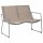 vidaXL 4-tlg. Garten-Lounge-Set Stoff und Stahl Taupe